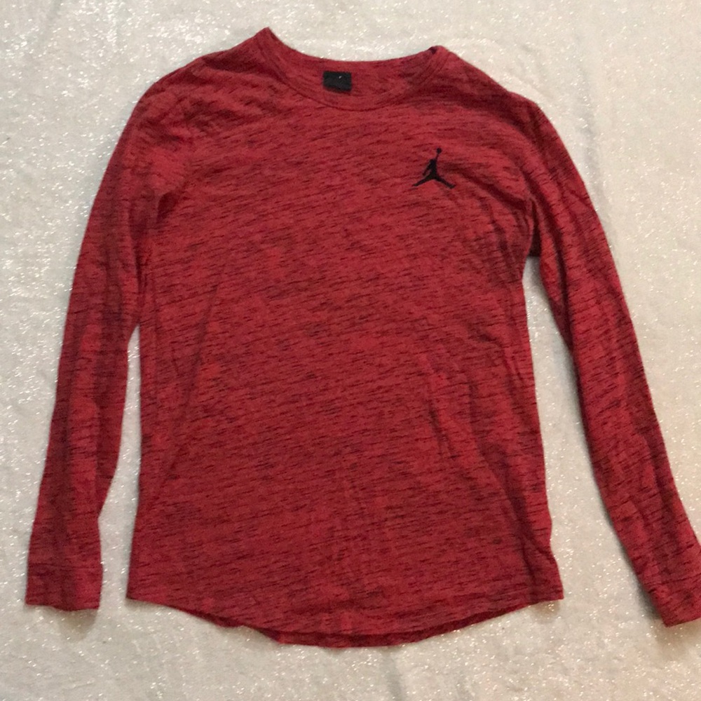 JORDAN RED CREW NECK SWEATER